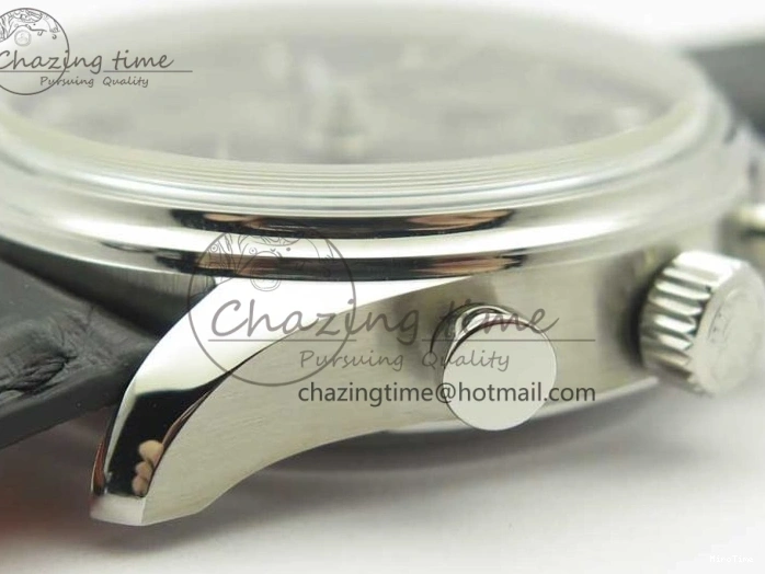 MIROTIME 0320 Portuguese Chrono SS ZF 1:1 Best Edition Gray Dial SS On Black Leather Strap A ZipUp 7215